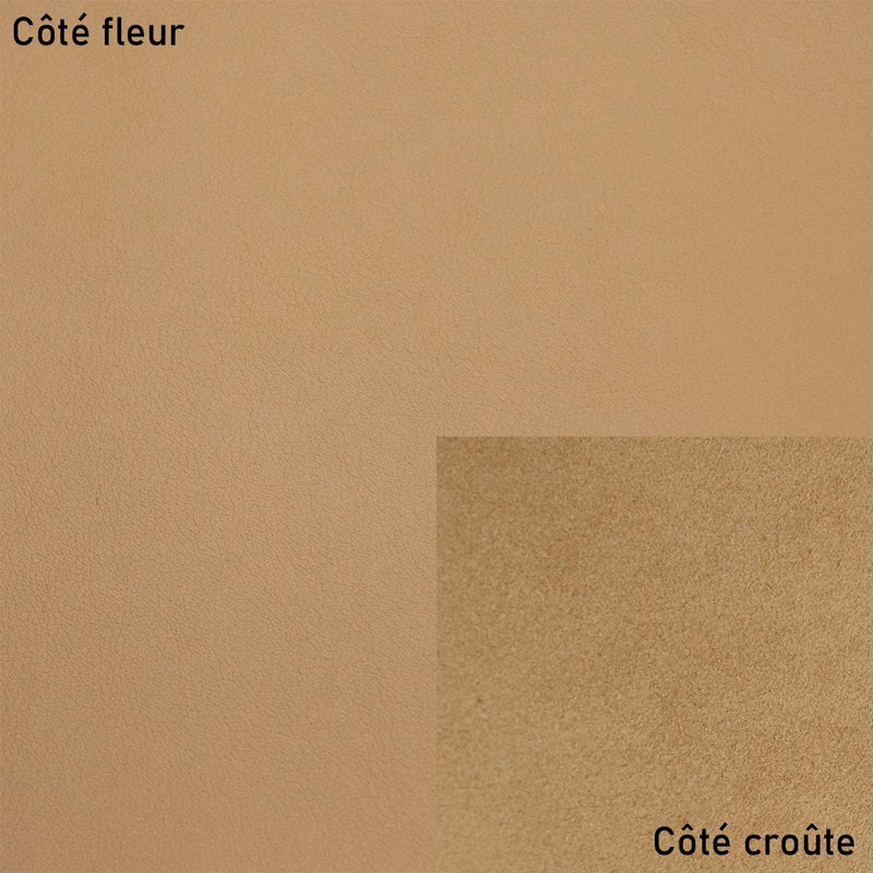 Smooth calfskin leather - CAFÉ AU LAIT P40