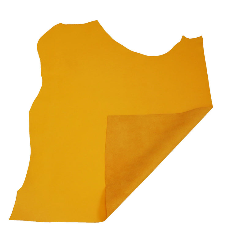 Smooth calfskin leather - SUNFLOWER YELLOW P51