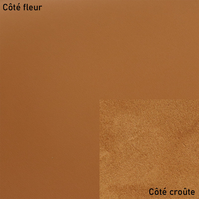 Peau de cuir de vachette lisse - MARRON P53