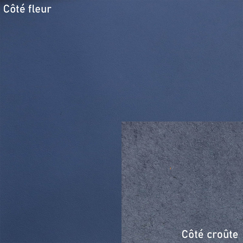 Peau de cuir de vachette lisse - BLEU P57