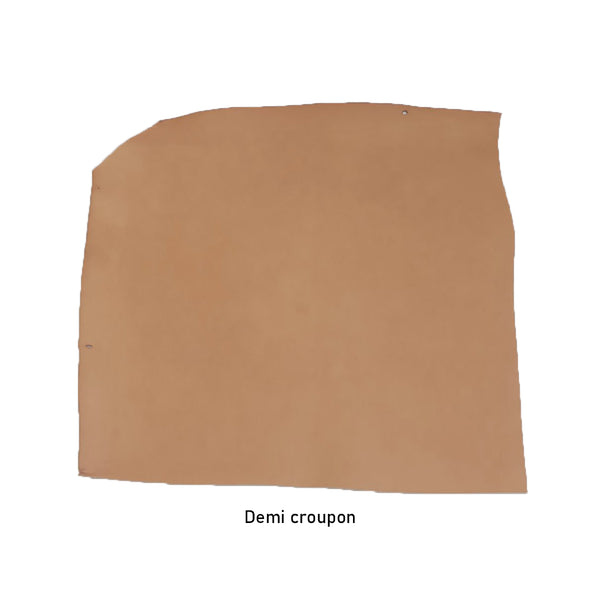 Cuir de croupon tannage végétal - CARAMEL P75