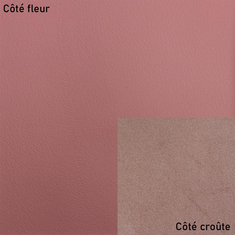 Peau de cuir de chèvre grainé - VIEUX ROSE Q02