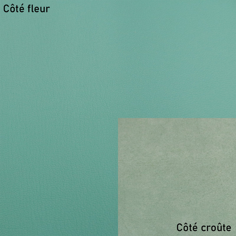 Peau de cuir de chèvre grainé - VERT OPALINE Q05