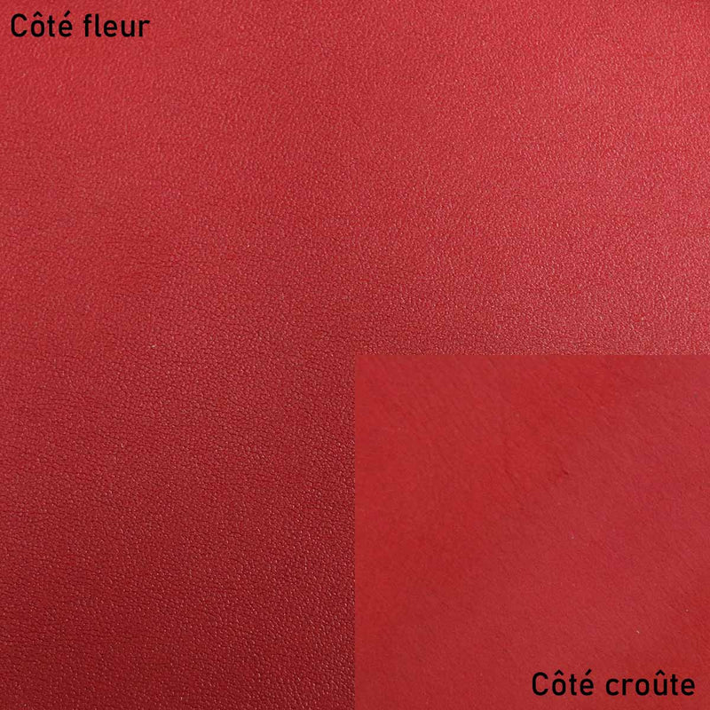 Peau de cuir d'agneau nappa - ROUGE CERISE Q45