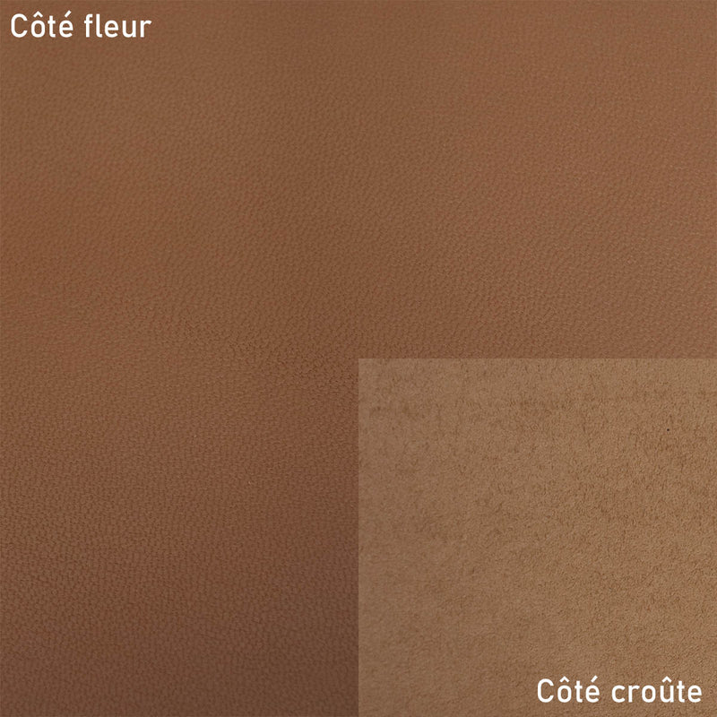 Peau de cuir de chèvre grainé - MARRON Q93