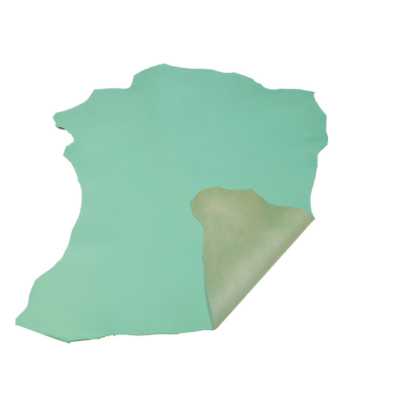 Peau de cuir de chèvre grainé - VERT JADE Q95