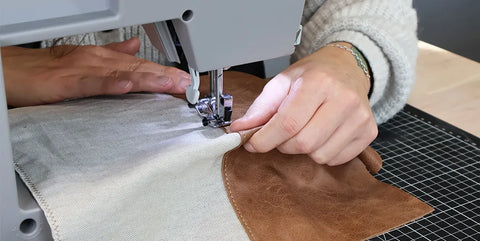 Die beiden Teile zusammennähen