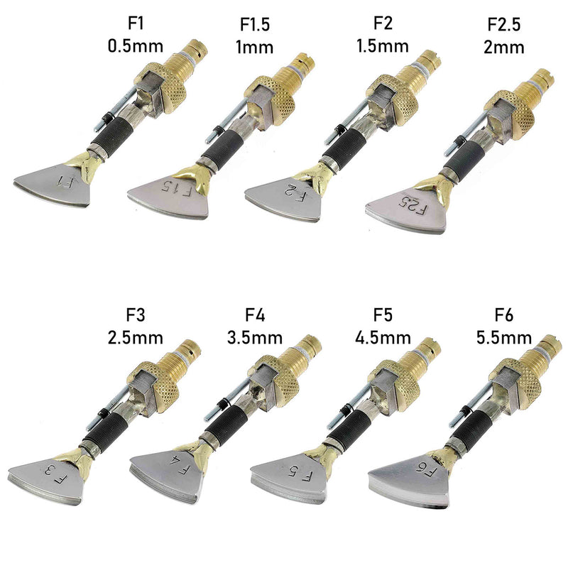 Flat thread with guide for threading iron - Series F - Regad