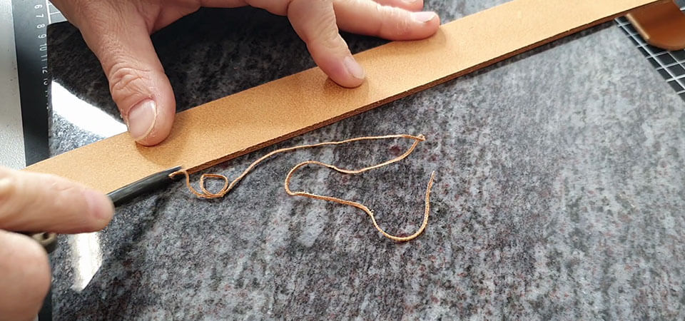 abat carrer cuir ceinture tutoriel