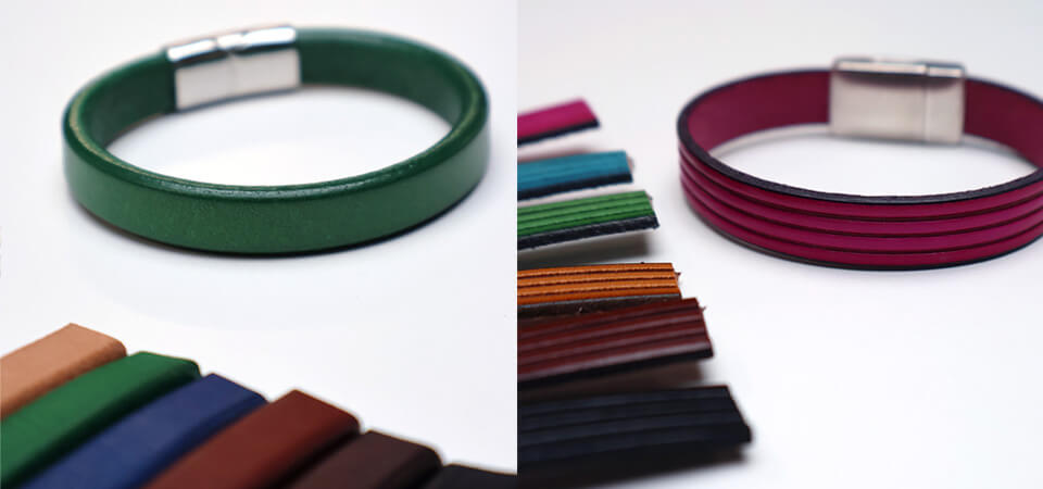 Lederschmuckkreationen