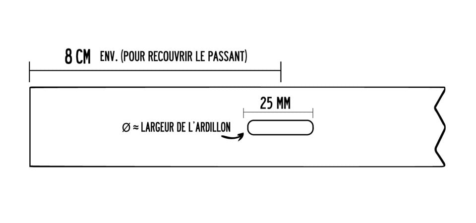 enchapure ceinture cuir