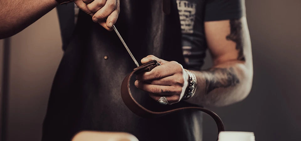 ceinture en cuir sans couture