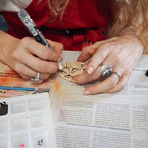 évènement peinture pébéo cuir