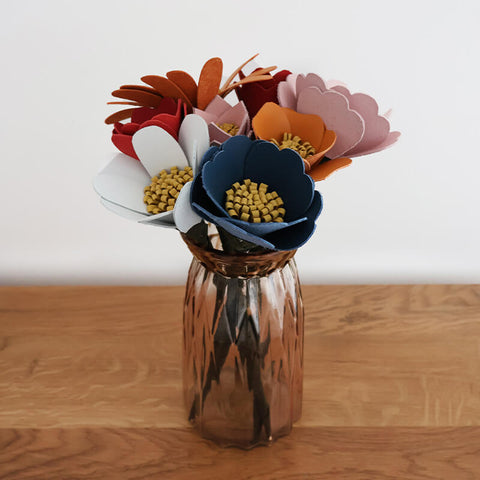 DIY fleurs en cuir