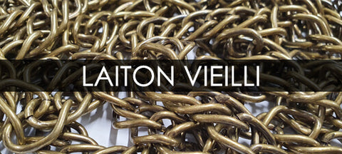 finition accessoire laiton vieilli