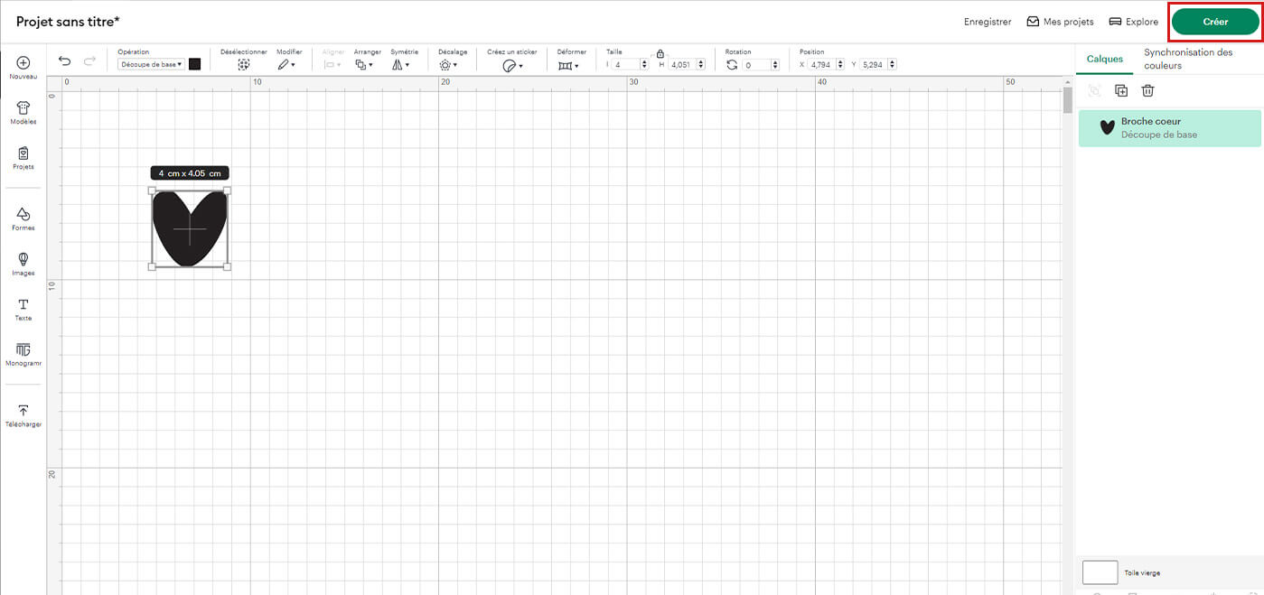 guide découpe du cuir à la Cricut
