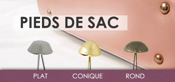 pieds de sac cuir