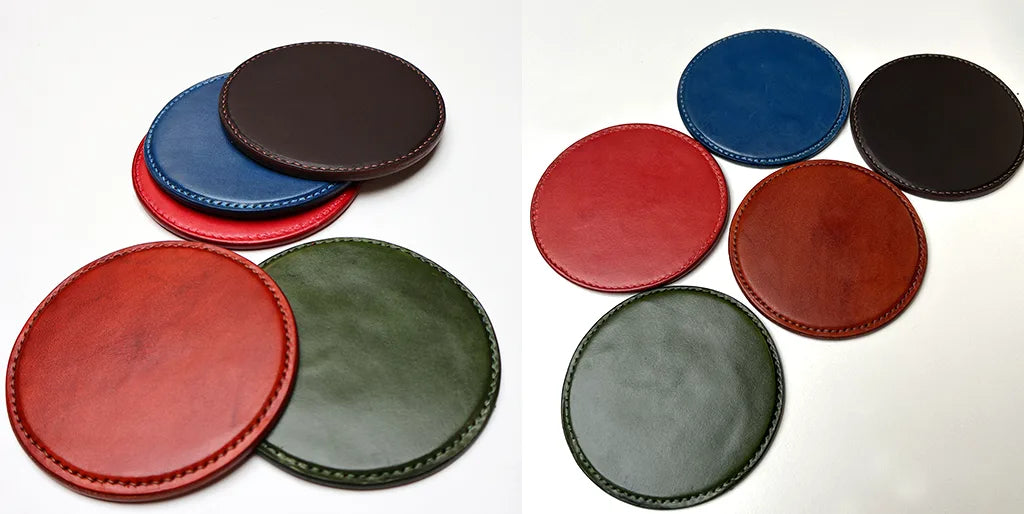 leather coaster