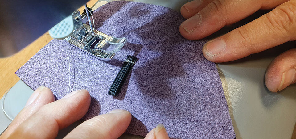 couture chausson bébé machine