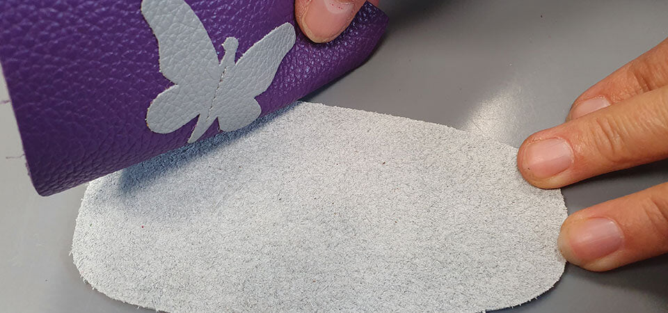 couture dessus sur talon chaussons