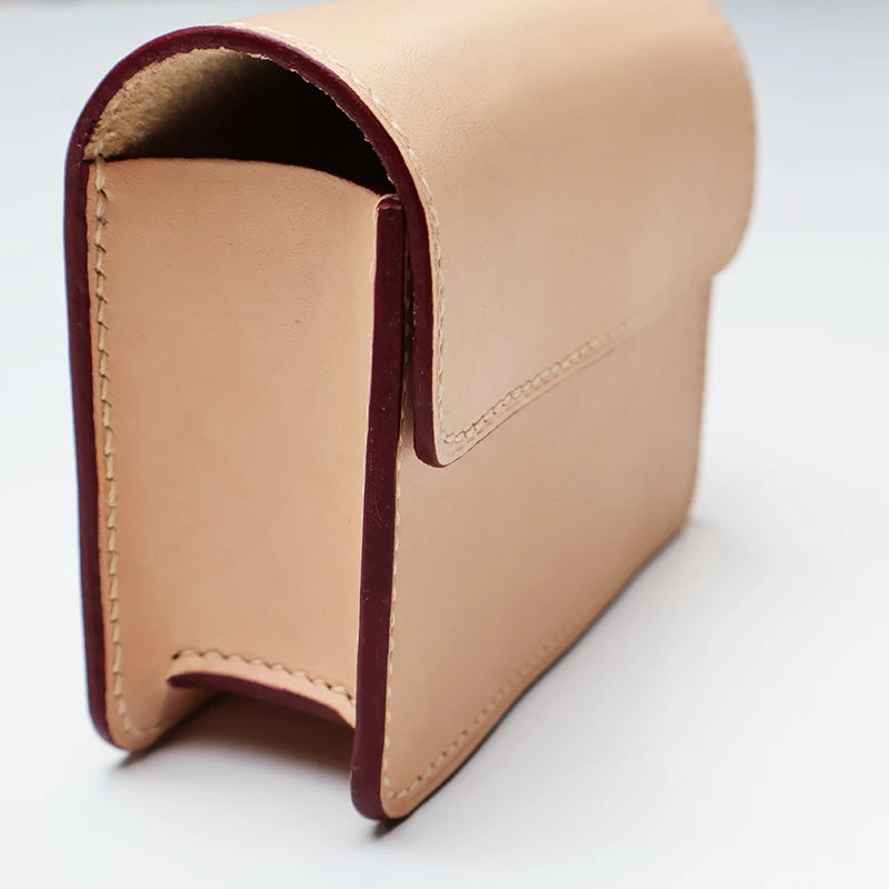 montage mexicain maroquinerie pochette en cuir