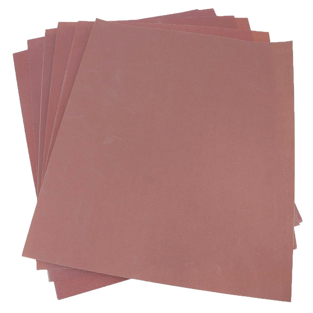 Papier de verre sec ou à l'eau - 10x papier abrasif grain 1200 - Feuille  abrasive pour