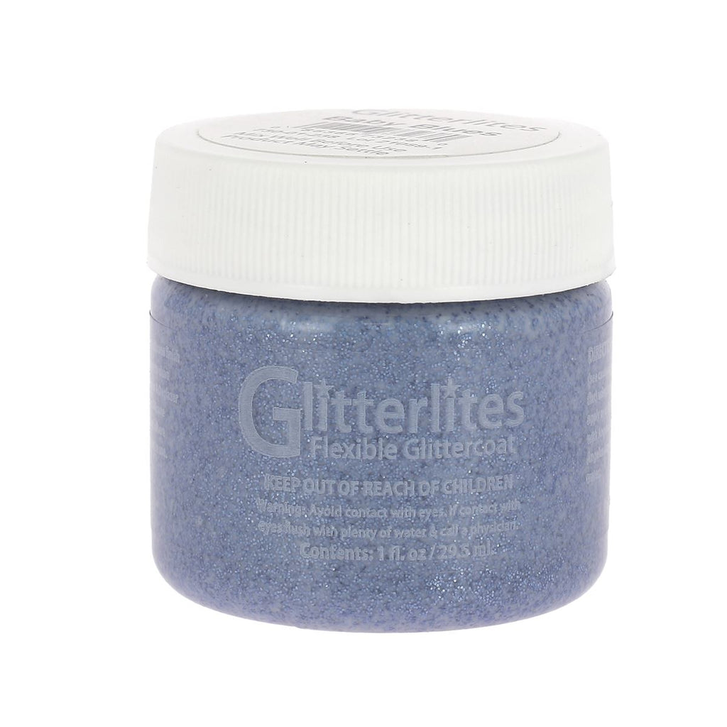 Angelus GLITTERLITES Flexible Leather Paint for Sneakers 1 oz Baby Blues